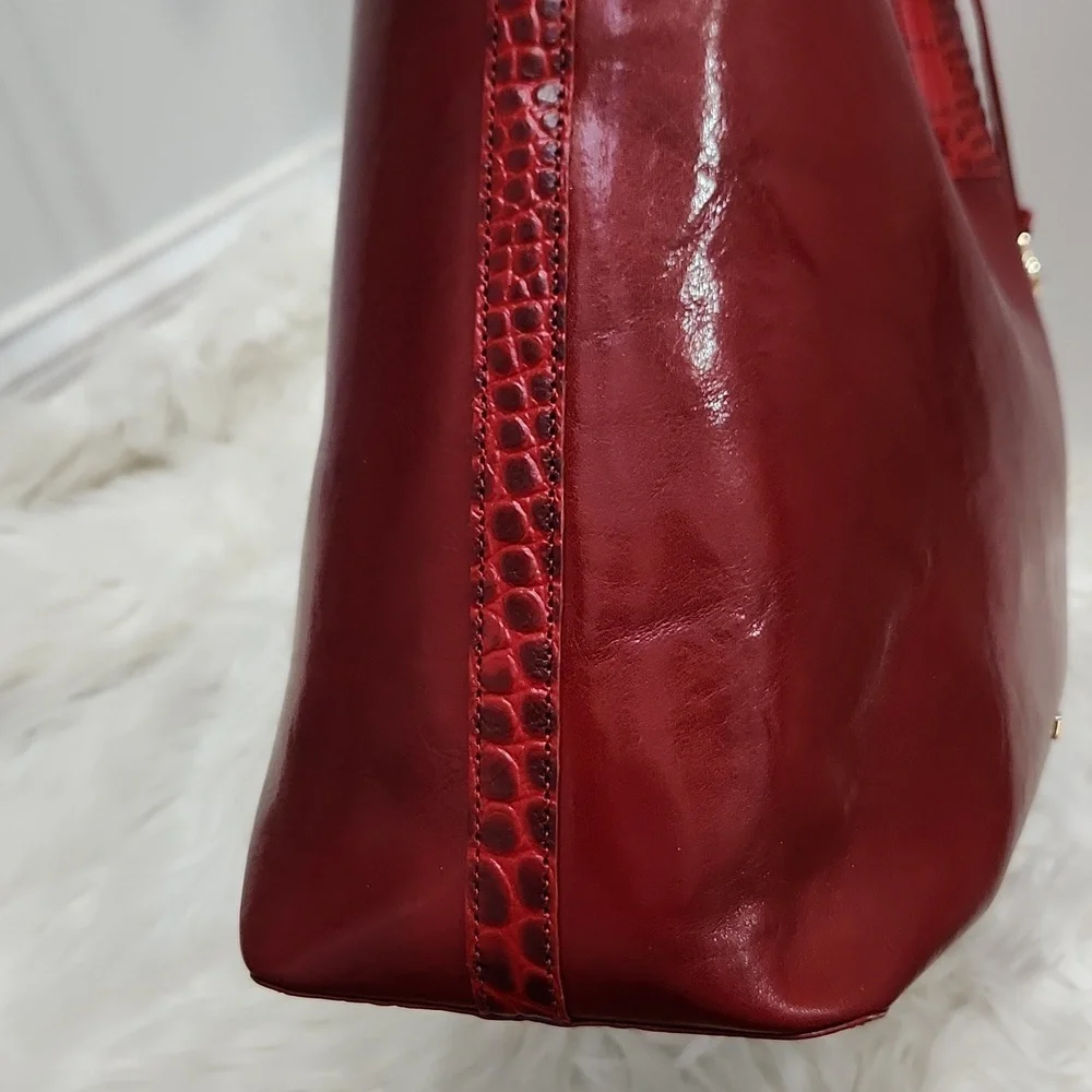 ❤️▪️BRAHMIN▪️ Tansey Chili Laurence Tote - Genuine Leather Wallet Set Bundle